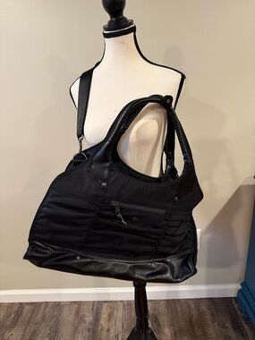 Athleta Black Large Tote Shoulder Bag